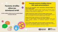 Informatīvs attēls par pacientu drošību
