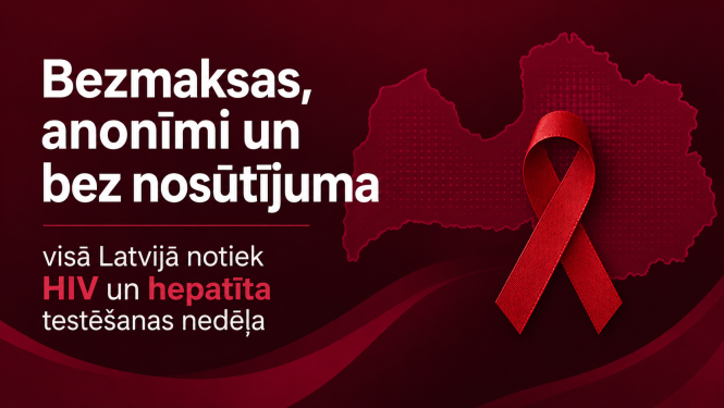 Uz bordo krāsas fona relīzes virsraksts