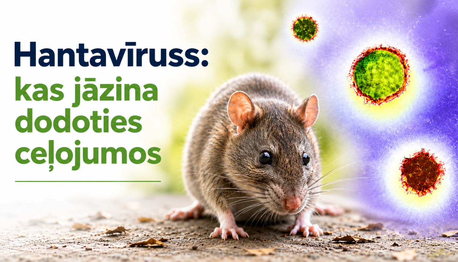 Attēlā žurka un relīzes virsraksts