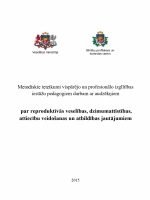 Rekomendāciju materiāla vāka attēls