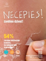 kampaņas Necepies reklāmas baneris