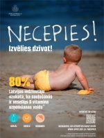 kampaņas Necepies reklāmas baneris