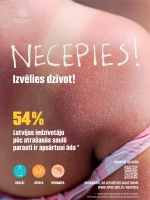 kampaņas Necepies reklāmas baneris