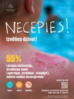 kampaņas Necepies reklāmas baneris