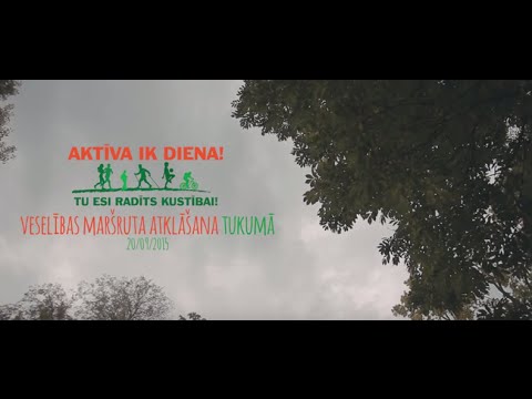 Veselības maršruta atklāšana Tukumā