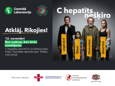 plakāts par C hepatītu