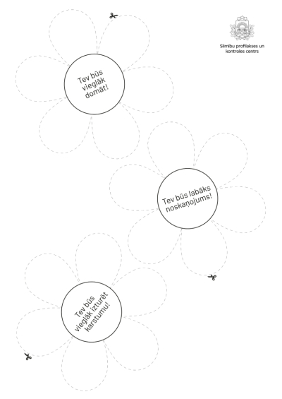 uz baltas lapas ziedi krāsošanai