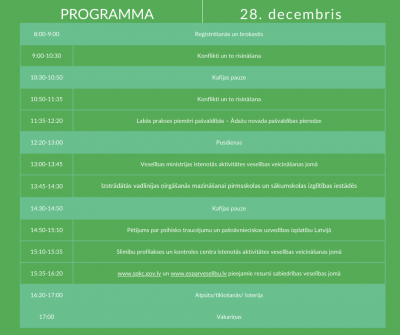 Semināra programma