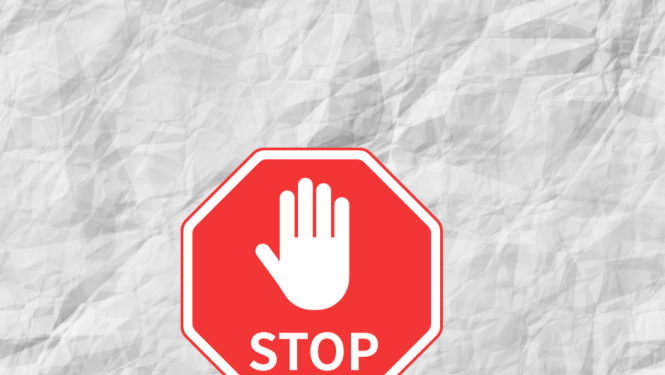 Attēls ar uzrakstu stop