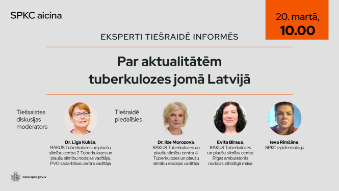 Tiešraides baneris ar runas personu fotogrāfijām