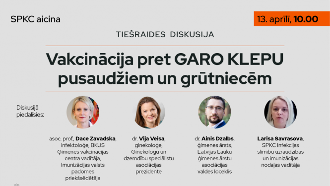 Tiešaides baneris ar runas personu fotogrāfijām