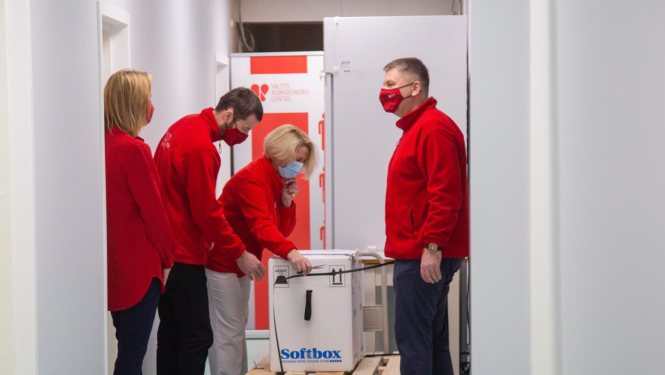 Vakcīnu piegādes fotogrāfija