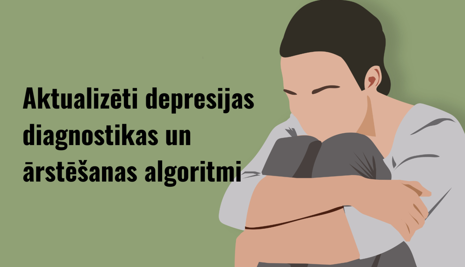 Attēlā relīzes virsraksts un bēdīgs cilvēks