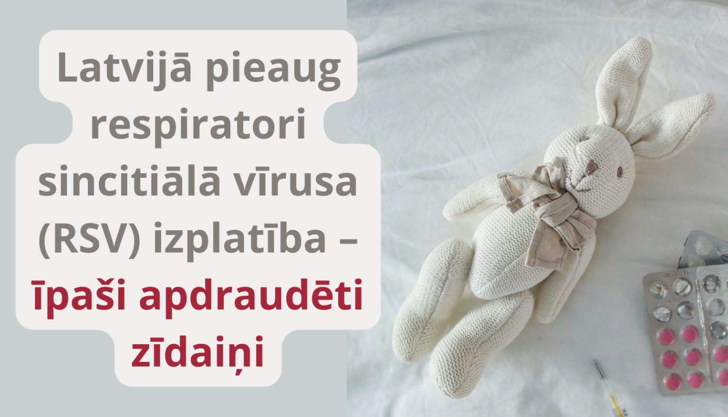 Balts rotaļu zaķis un medikamenti