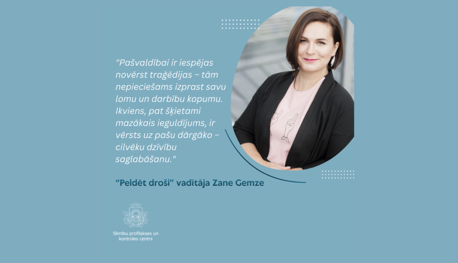 Citāts uz zila fona