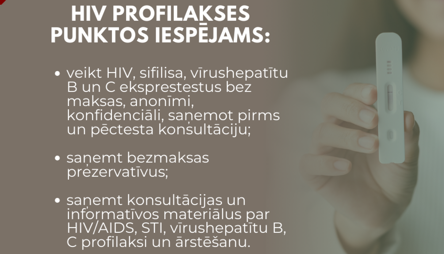 Hiv profilakses punktu pakalpojumi