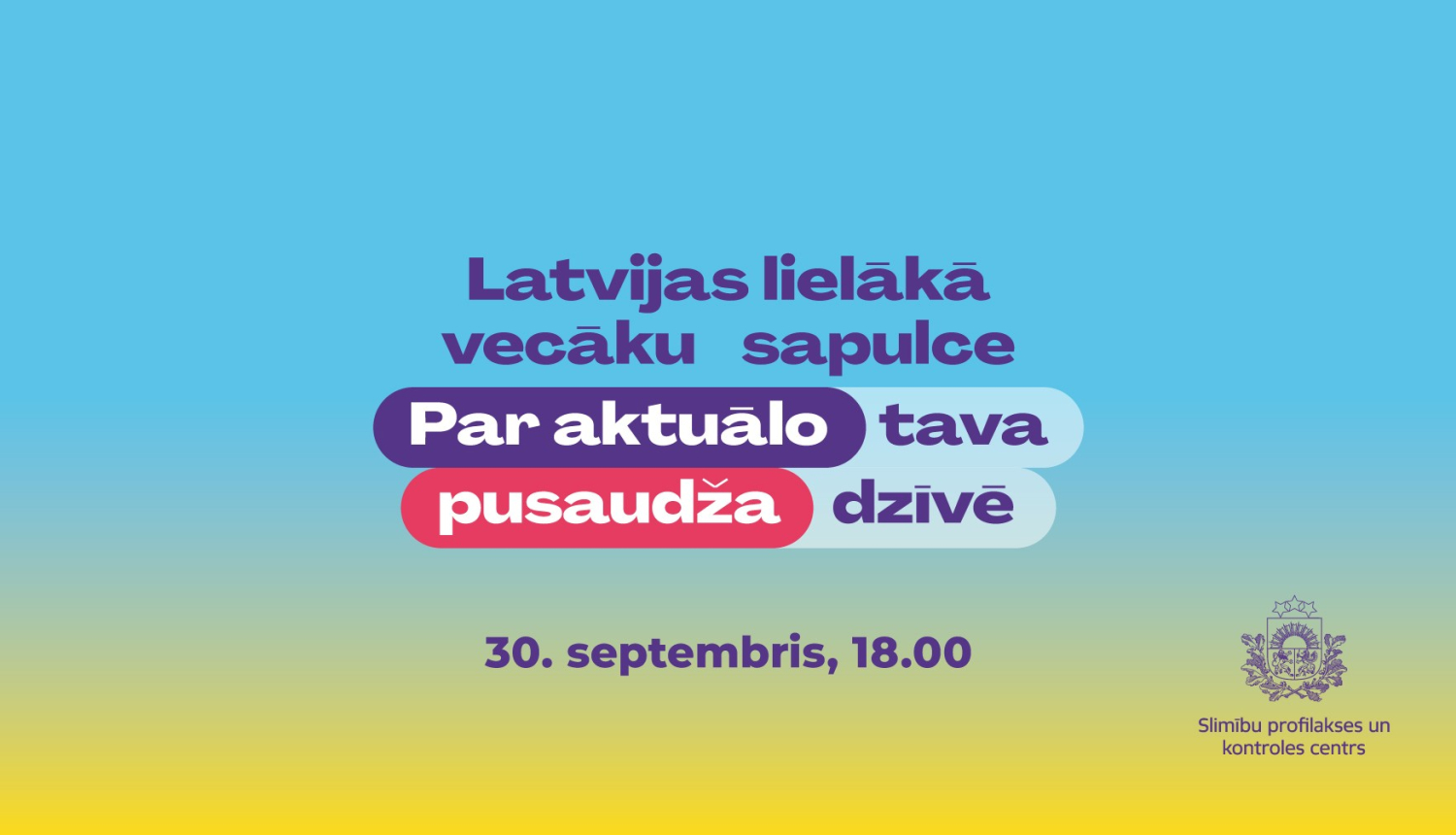 plakāts ar zili dzeltenu fonu un aicinājuma uzraksts uz vecāku sapulci