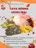 Digitālā žurnāla vecākiem par bērnu veselību vāks rudens noformējumā