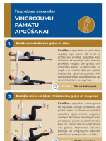 Sieviete vingro uz vingrošanas paklāja